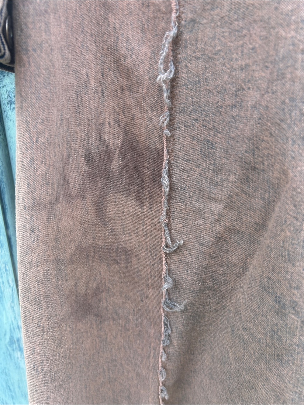 Upcycled post apocalyptic zombie apocalypse tattered patched denim jean jacket - Picture 9 of 11